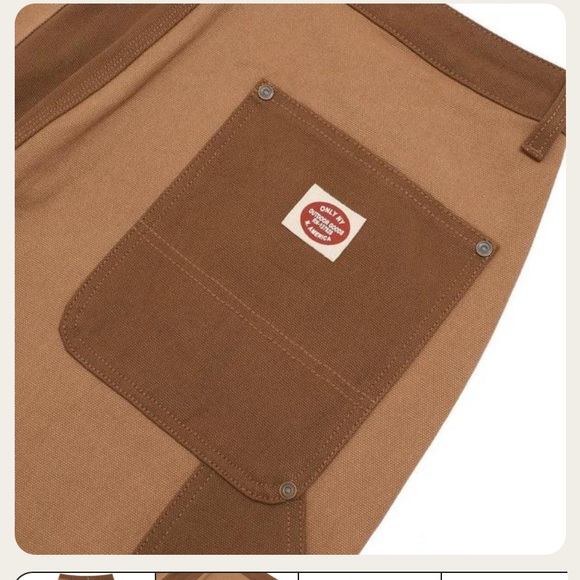 Only NY Double Knee Colorblock Work Pants - Tobacco - 30 Waist - Picture 4 of 7